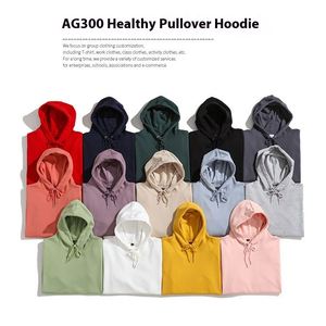 Sudadera con Capucha Saludable de 300G, Tela Delgada de Doble Cara, Logotipo Personalizado, Sudadera con Capucha al por Mayor, Sudadera Lisa - Product Image 3