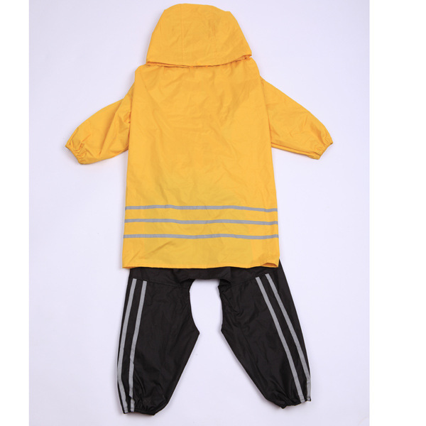 Imperméable jaune pour gros chien