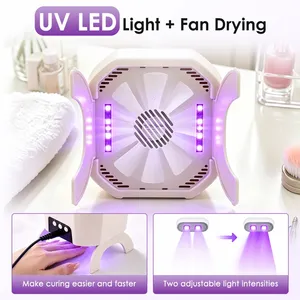 Appareil électrique pour retirer le vernis gel, lampe UV LED pour ongles avec bol chauffant pour dissoudre le vernis, 2 en 1, sécheuse à vernis gel, outil de manucure et pédicure - Product Image 5