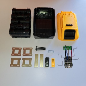 Prix usine Dewal 20V 8.0Ah 10Ah DCB208 DCB206 Boîtier en plastique avec carte BMS PCB grande taille 10 cellules 21700 DCB184 18V Boîtier en plastique - Product Image 4