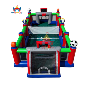 Terrain de sport gonflable commercial multi-usage - Terrain de football, de basketball et de volley-ball gonflable pour événements en plein air et locations de fêtes - Product Image 1
