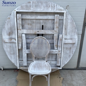 6FT bán buôn tiệc cưới ăn uống ngoài trời tổ chức sự kiện rắn gỗ tròn gấp bảng cho các sự kiện bên - Product Image 6