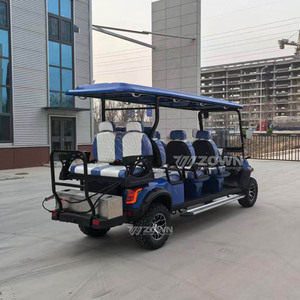 4 Wheel Low Speed Electric Golf Cart With Complete Roof <b>Windshield</b> Lithium Battery For Resort Campus Sightseeing Transfer - Product Image 5