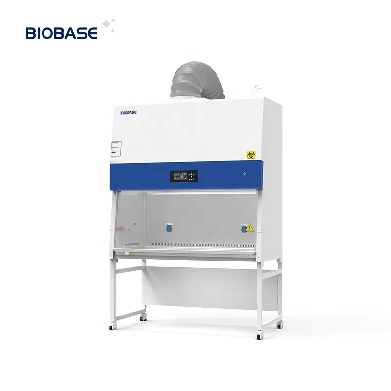 Biobase lemari pengaman warna tampilan kunci secara otomatis menyesuaikan kecepatan angin Kelas II B2 kabinet keselamatan biologis untuk lab