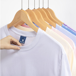 <span class=keywords><strong>T</strong></span>-<span class=keywords><strong>shirt</strong></span> uni en coton peigné de haute qualité, style japonais, coupe ajustée, col rond, manches courtes, pour hommes et femmes, spécial transfrontalier - Product Image 1