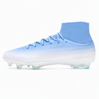 Chaussures de football professionnelles à tige haute, légères, respirantes, pliables, imperméables, crampons pour terrain ferme, pour hommes, pour l'extérieur