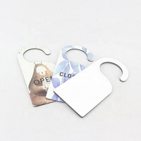 20% de réduction sur les supports vierges en MDF pour sublimation avec logo personnalisé, porte-étiquette en bois, plaque suspendue en bois, légère, pour usage intérieur