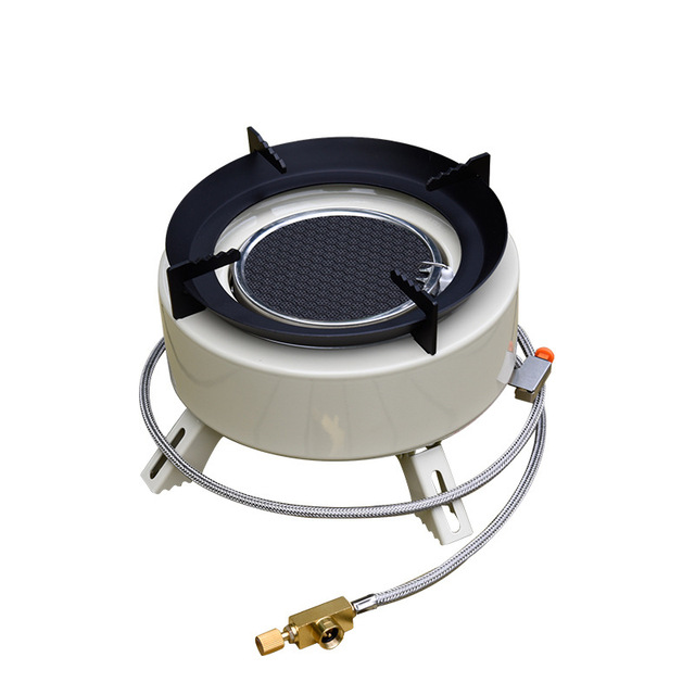 Camping Gas Stove, Windproof Cassette Stove With Piezo Ignition, Portable Folding Stove Burner for Outdoor
