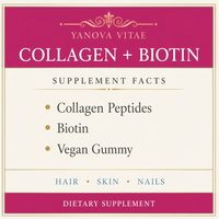 Gummies au collagène et à la biotine pour la beauté des cheveux, de la peau et des ongles