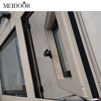 Fenêtre à persiennes thermiquement isolée Meidoor avec moustiquaire en acier inoxydable, moderne, économe en énergie, en aluminium, insonorisée, pour salle de bain extérieure