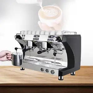 Máquina de café espresso automática luxuosa, máquina de café espresso dupla
