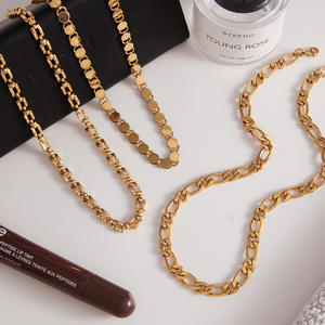 สร้อยคอสแตนเลสสตีลแบบฟิกาโร่ขนาด 6 มม. สร้อยคอแบบหนาสำหรับใส่ซ้อนกัน กันน้ำ - Product Image 5