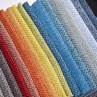 Haute Qualité Pas Cher Canapé Tissus Tissu De Lin Imitation Vinyle Tissu pour la Tapisserie D'ameublement