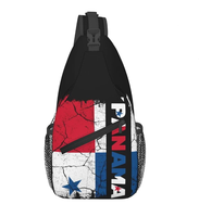 Sac bandoulière de haute qualité avec drapeau du Panama, logo personnalisé, sac de poitrine, sac à dos bandoulière, sac de voyage