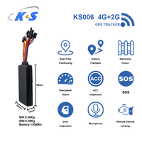 Ensemble de traceurs GPS pour voiture 4G, avec alarme SOS, verrouillage par relais, microphone, déverrouillage de clé à distance et alarme de vibration du véhicule.