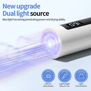 Lampe tactile UV LED portable rechargeable pour séchage des ongles, lampe torche UV pour le séchage du vernis gel, machine à polymériser les ongles, outils de durcissement rapide - Product Image 4