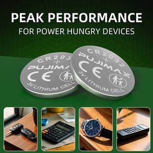 Pilas <span class=keywords><strong>de</strong></span> Botón <span class=keywords><strong>de</strong></span> Litio PUJIMAX CR2032 <span class=keywords><strong>de</strong></span> 3V para Relojes, Calculadoras y Relojes Despertadores - en Existencia 5 Piezas/Tarjeta - Product Image 6