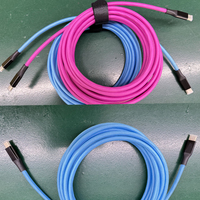 Câble de liaison caméra Utech 5M 20G USB-C vers USB-C, gaine tressée en nylon pour transfert de données rapide et prévisualisation en direct //