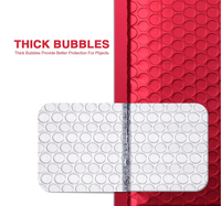 Sacs postaux métalliques de luxe Emballage enveloppe d'expédition Sac avec bulle enveloppe postale holographique personnalisée