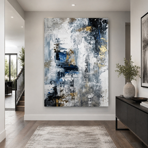 Home Decor Painting Textured Echoes Through the Mist <b>Canvas</b> Artwork <b>for</b> Hotel Living Room Interior Decoration Custom Size - Product Image 2