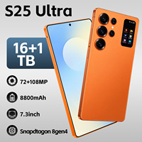 Smartphone S25 Ultra 5G, écran HD 7,3 pouces, processeur Deca Core, Android 15, appareil photo 108MP, batterie 8800mAh, double SIM