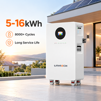 Batterie de stockage d'énergie domestique LiFePO4 48V 100Ah 5Kwh 300Ah 15Kwh 16S Bluetooth BMS 51.2V 30Kwh 48V 600Ah, stock UE, sans taxes