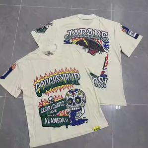 Camisetas de Alta Calidad con Estampado 'Eso es MUCHO jarabe para la tos', 100% Algodón, Clásicas, Holgadas, con Hombros Caídos, para Hombre - Product Image 5