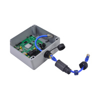M25 RJ45 CAT6A Abgeschirmter Dickwandiger Wasserdichter Gerader Steckverbinder mit Schutzkappe und Staubschutz