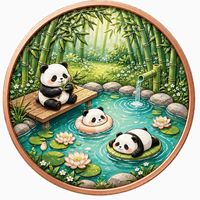 Pièce de monnaie commémorative en relief 3D en métal plaqué cuivre, série Panda mignonne, 10 designs, personnalisée en usine, pour collection