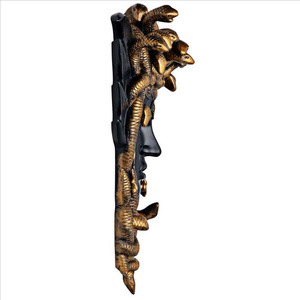 Statue murale Méduse en résine <span class=keywords><strong>de</strong></span> haute qualité, monstre <span class=keywords><strong>de</strong></span> <span class=keywords><strong>la</strong></span> <span class=keywords><strong>mythologie</strong></span> <span class=keywords><strong>grecque</strong></span>, légende serpentée, figurine effrayante, décoration pour <span class=keywords><strong>la</strong></span> maison, 1 pièce - Product Image 5