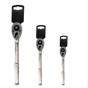 Llave de trinquete de liberación rápida de 90 dientes con mango recto de 1/4 ", 3/8 ", 1/2 ", herramienta mecánica de mantenimiento 40Cr - Product Image 1