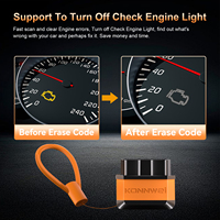 Outil de diagnostic pour voiture universelle, lecture des codes OBD2 via Bluetooth