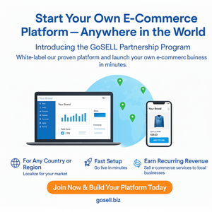 Programme partenaire mondial GoSELL White Label ECommerce SaaS Platform pour le lancement de votre propre solution de boutique en ligne - Product Image 1