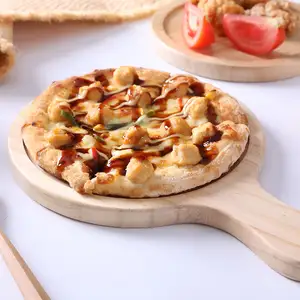 Wholesale New Style Restaurant Cheese Serving Boards Eco Friendly Kitchen Pizza Plate Round Cheeses Wooden Board