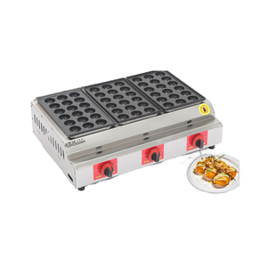 Machine à Takoyaki à gaz commerciale à <span class=keywords><strong>prix</strong></span> d'usine Nouvelle condition en acier inoxydable Mesin géant Octopus Ball Groll Maker - Product Image 1