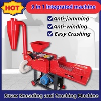 Machine à couper, déchiqueter et broyer multifonctionnelle 3 en 1, à usage sec et humide, pour couper et broyer les tiges de maïs et l'herbe