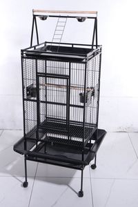 Grande cage à oiseaux de luxe pour perroquet et éperonnerie, avec équipement de divertissement haut de gamme, modèle domestique - Product Image 2