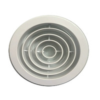 Diffuseur d'air en alliage d'aluminium pour installation au plafond, grille de ventilation réglable, ajustement de la direction du vent, design contemporain