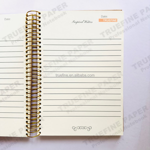 Bán buôn 12 tháng bìa cứng xoắn ốc tùy chỉnh hàng tháng 2024 chương trình nghị sự máy tính xách tay - Product Image 6