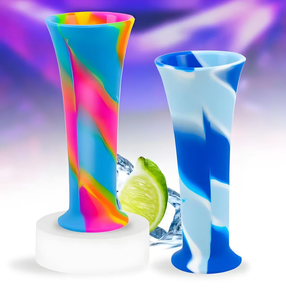 Mini copas de vino irrompibles sin BPA de 2oz, taza de silicona, taza medidora pequeña, vasos mezcladores para Bar, fiesta de boda, regalo de Bar - Product Image 6