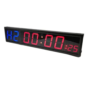 Jhering 4-дюймовый светодиодный интервальный таймер для отдыха, 8-значный программируемый интервал, повторный фитнес-часы с обратным отсчетом, секундомер
