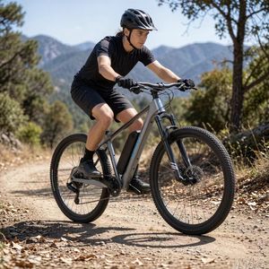Vélo de montagne électrique avec cadre en fibre de carbone OEM de 29 pouces, moteur à couple élevé, batterie lithium 48V 10Ah, freins à disque hydrauliques - Product Image 5