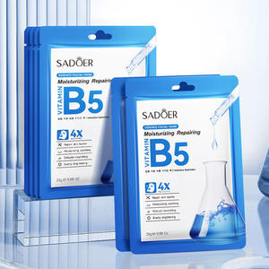 Masques faciaux de la série Vitamine 25g Hydratants et nourrissants B5/B3 Masques faciaux hydratants et régénérants - Product Image 4