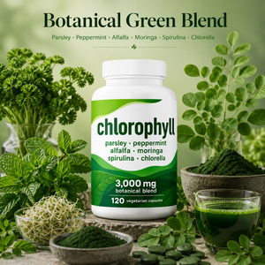 Capsules de chlorophylle biologique, compléments alimentaires antioxydants pour la beauté, végétaliens, sans gluten, pour adultes, 60 capsules, faible teneur en matières grasses - Product Image 5