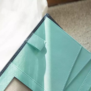 <span class=keywords><strong>Classeur</strong></span> en cuir PU vert menthe A6 personnalisé avec reliure à feuilles mobiles pour organisateur et fermoir domestique et professionnel - Product Image 3