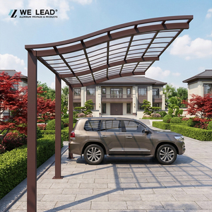 Abri de voiture en aluminium avec toit en arche, imperméable et résistant aux UV, pour la protection des véhicules en extérieur - Product Image 5
