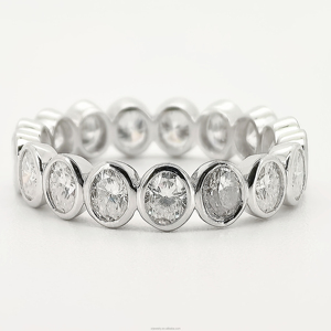 <strong>925</strong> Sterling <strong>Silver</strong> Moissanite Diamond <strong>Ring</strong> Full Moissanite Elegant Luxurious Jewelry Accessory Row Moissanite <strong>Rings</strong> - Product Image 6