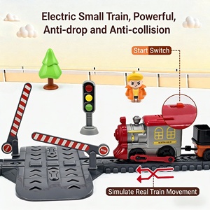 EPT 101 pièces, train électrique DIY avec musique et effets sonores, ensemble de construction de voies interactif pour enfants de 3 ans et plus - Product Image 3