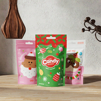 Sacs en plastique refermables avec logo imprimé personnalisé, 100g, 250g, 500g, imperméables, qualité alimentaire, pour aliments pour bébés, sucre, barres chocolatées
