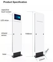 Lector de Puerta RFID UHF de Largo Alcance 860-960MHz, Control de Acceso Anti-Robo para Biblioteca, Almacén, Tienda de Ropa y Joyería
